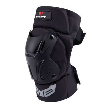 14.2-19.7inch Universal Motorcycle Racing Knee Pads Armor Protective Guard Black