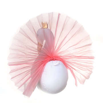 36cm 14" Golden Crown Swan Girl Swan Animal Doll Stuffed Plush Toy Home Decor