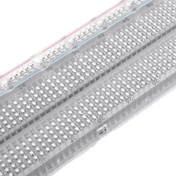 3pcs 730 Holes Transparent Breadboard Protoboard DIY Kit Universal PCB Circuit Board Solderless