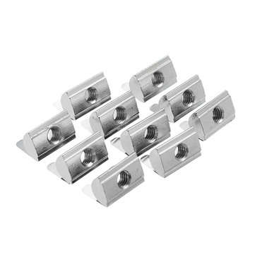 Machifit 10pcs 4040 M6 Shrapnel Nut Block Elastic Nut EU Standard for 4040 Aluminum Profile