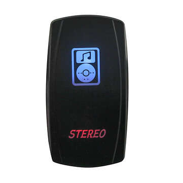 12V-24V Dash ON OFF Rocker Switch Blue Red Dual LED Light Car Marine (NO.: 03)