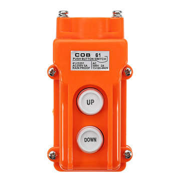 AC 250V 5A UP DOWN Button Switch Crane Handheld Button Box Driving Button Switch