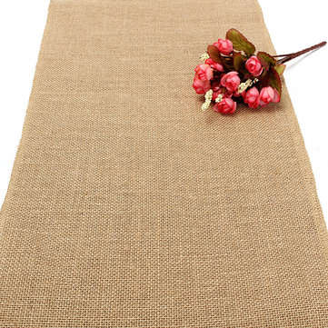 10mx30cm Burlap Table Runners Hessian Roll Fabric Jute Rustic Home Decorations