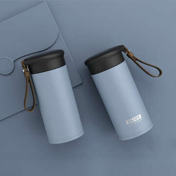 280ML Double Wall Stainless Steel Vacuum Flasks Car Water Cup Coffee Tea Travel Mu... (COLOR.: GREY)
