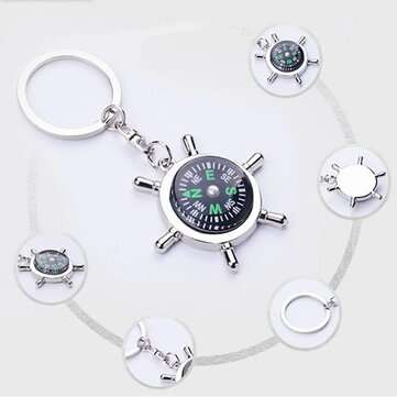 New Helmsman Compass Key Keychain Top Quality Fashion Key Chain for Lettering Men Women Best Birthda