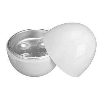Microwave Egg Cooker 4-Eggs Cooking Boiler Steamer Kitchen Cooking Tool Quick Breakfast