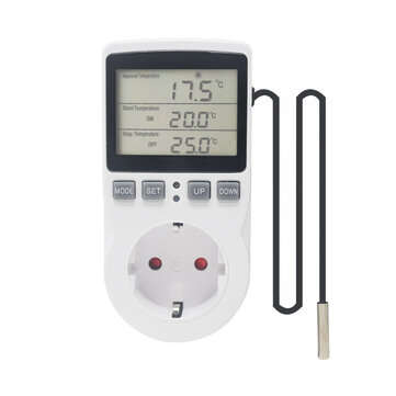 KT3100 Multi-Function Thermostat Temperature Controller Socket Outlet With Timer Switch 16A 220V Hea
