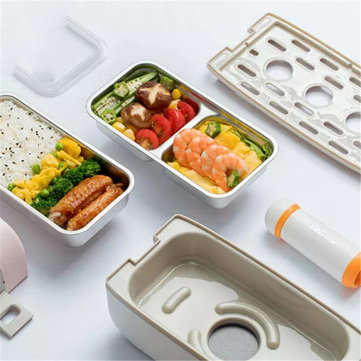 Bear 270W 0.5L Portable Electric Lunch Bento Box Insulated Food Heating Warmer Car Thermos Rice Cont