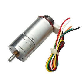 CHIHAI MOTOR GM25-370 DC Gear Motor 6V 100/210/300RPM Encoder Motor (MODEL: 300RPM)