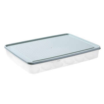 Bakeey Kitchen 24 Grid Egg Carton Refrigerator Storage Box Portable Picnic Plastic ... (COLOR: BLUE)