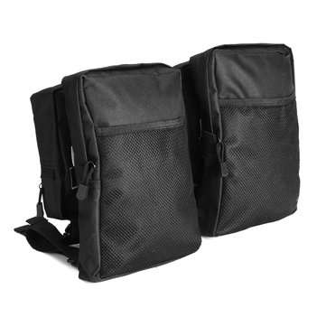 Pair 600D Black Waterproof Cargo Storage Hunting Fender Side Bags For ATV UTV 4-Wheeler