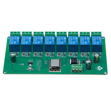 5V/7-28V Power Supply 8 Channel ESP8266 WIFI 8-way Relay Module ESP-12F Development Board Secondary