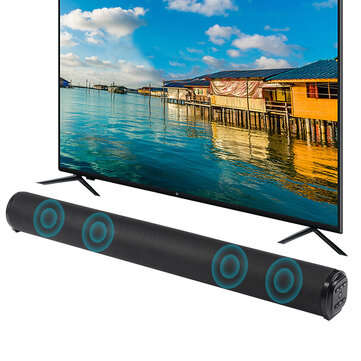 BS-10 bluetooth 5.0 Soundbar 4x5W Bass TV Speaker AUX TF USB RCA Home TV Theater System Remote FM Ra