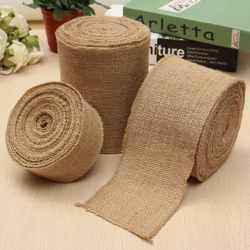 10mx30cm Burlap Table Runners Hessian Roll Fabric Jute Rustic Home Decorations
