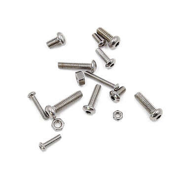 Suleve MXSH10 520Pcs Stainless Steel Hex Socket Round Head Screws Nuts Assortment Set M3 M4 M5