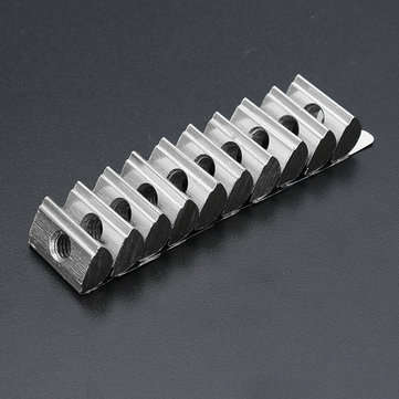 Machifit 10pcs 4040 M6 Shrapnel Nut Block Elastic Nut EU Standard for 4040 Aluminum Profile