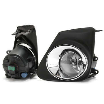 2Pcs Car Fog Lamp With Cover Frame H11 Light Bulbs Switch Wire Harness Relay Kit For Corolla 2011-20