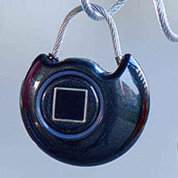Cut-off Alarm Keyless Fingerprint Intelligent Padlock Security USB Smart Travel L... (COLOR.: BLACK)