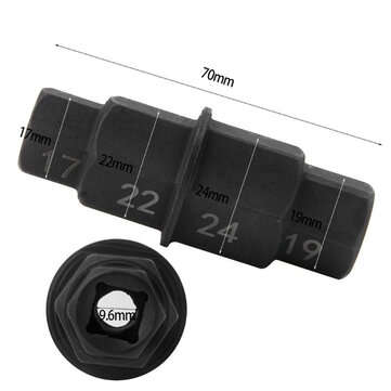 Motorcycles Hexx Axle Tool 17mm 19mm 22mm 24mm Axle Hexx Allen Spindle Driver Spindle Socket Adapter