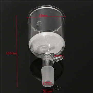 200mL 24/29 Glass Buchner Funnel Filtering Coarse Filter Lab Experiment Glassware