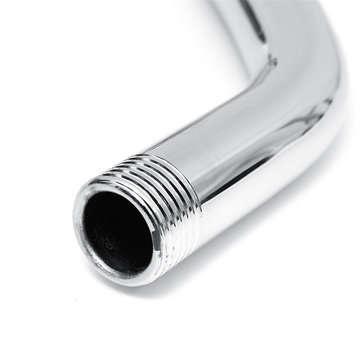 265mm Wall Mounted Shower Arm Bottom Entry Shower Head Extension Arm W/Screws Base