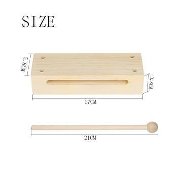 Flanger Toddler Musical Instruments Wooden High-quality Percussion Instrument with Children Mallet S