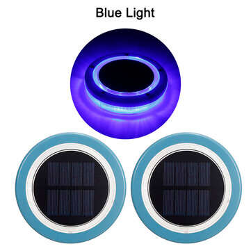 2PCS Solar Swimming Pool Light LED Underwater Night Light White/Warm/Blue Light (LIGHT: BLUELIGHT)