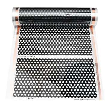 50cm 2M Floor Heating Film Infrared Underfloor Film Pads Honeycomb Reticulated 220V