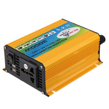 1200W Peak Car Power Inverter DC 12V To AC 110V 60Hz Converter Modified Sine Wave Mufti-Protection w