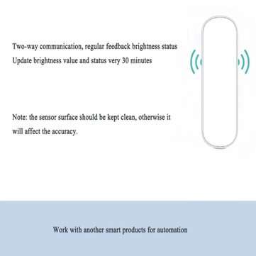 Bakeey Smart Home WIFI Zi-Bee Illumination Sensor Gateway Smart WiFi Brightness Sensor Work with Sma