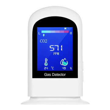 Rechargeable Carbon Dioxide Detector Portable LCD Digital CO2 Meter Carbon Dioxide Tester Temperatur