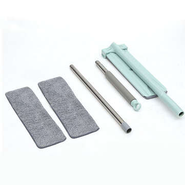 Flat Hands-Free Washable Mop 360 Rotating Rebound Automatically for Home Cleaning Tool Household S