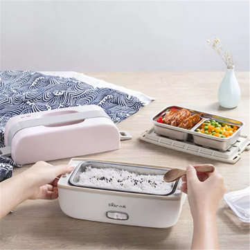 Bear 270W 0.5L Portable Electric Lunch Bento Box Insulated Food Heating Warmer Car Thermos Rice Cont