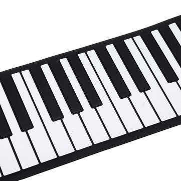 Bora BR-01 61 Keys Foldable Portable Roll Up Electronic Piano 128 Tones Headphone Output with USB Po