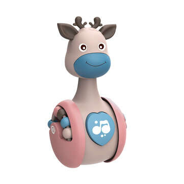 Anti-fall And Non-deformation Tumbler Toy Makes A Sound Educational Toy for Children (TYPE: TYPEB)