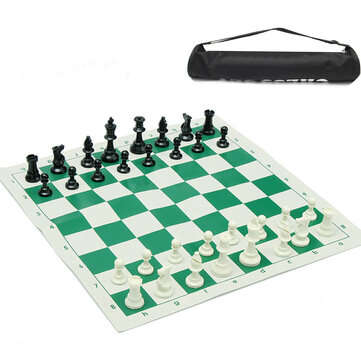 42.5x42.5cm Chess Game Set Folding Chess Traditional Game Adult Children Family Activity with Storag