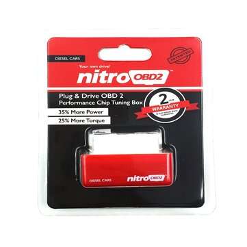 Nitro OBD2 Diesel Red Economy Chip Tuning Box Power Fuel Optimization Device