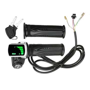 24V/36V/48V LCD Twist Throttle Battery Indicator Power ON OFF For Scooter Electric... (VOLTAGE: 36V)