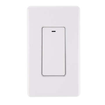 AC100-120V White 120 Keys Mechanical Wifi Smart Switch Smart Speaker Voice Control Support Alexa