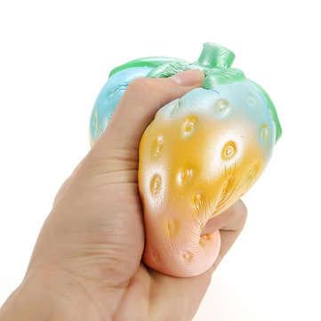NO NO Squishy Rainbow Colorful Strawberry Jumbo Slow Rising With Packaging Collection Gift Toy