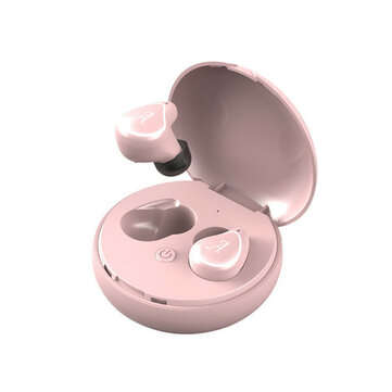 A4 TWS Earphone bluetooth Wireless Headphone Touch Control Binaural Earbuds with C... (COLOR.: PINK)