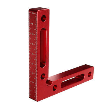 Drillpro Upgrade Aluminium Alloy 90 Degree 120x120mm Precision Clamping Square Woodworking L-Shaped