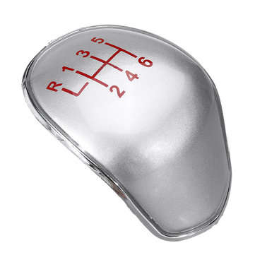 5/6 Speed Gear Shift Knob Cap Silver Cover FOR FORD FIESTA TRANSIT CONNECT TOURNE... (SPEED: 6SPEED)