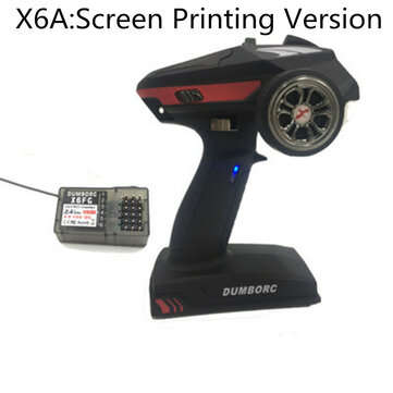DumboRC X6A 2.4G 6CH Transmitter with X6FG Receiver for JJRC Q65 MN-90 RC Vehicles Model (LETTER: A)
