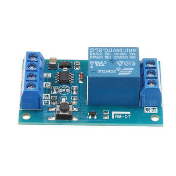 DC5V Single Bond Button Bistable Relay Module Modified Car Start and Stop Self-Locking Switch One Ke