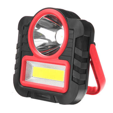 50W Portable LED Work Light Spotlight Floodlight Multifunctional USB Charging/Batte... (COLOR.: RED)