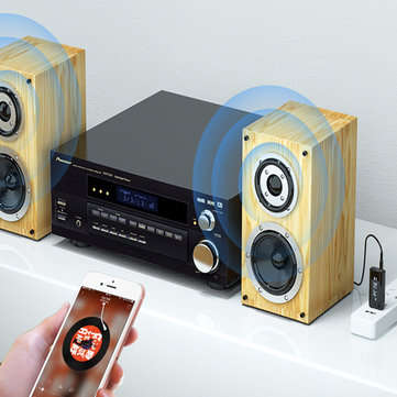 bluetooth 5.0 Audio Wireless Receiver Transmitter Adapter Black MP3 Player AUX FM Dual Output TF USB