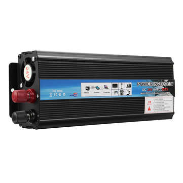 5000W Car Solar Power Converter 12V/24V DC to 110V/220V AC Modified Sine Wave (POWER: 12VTO220V)