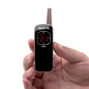 Retevis RT642 Mini Walkie Talkie PMR 16CH Radio Rechargeable Portable Two Way Radio EU Plug