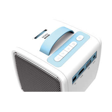 VEIDADZ Q2 Mini Portable LCD Projector 30 Lumens 1080P Childrens Education Projector LED Home Cinema